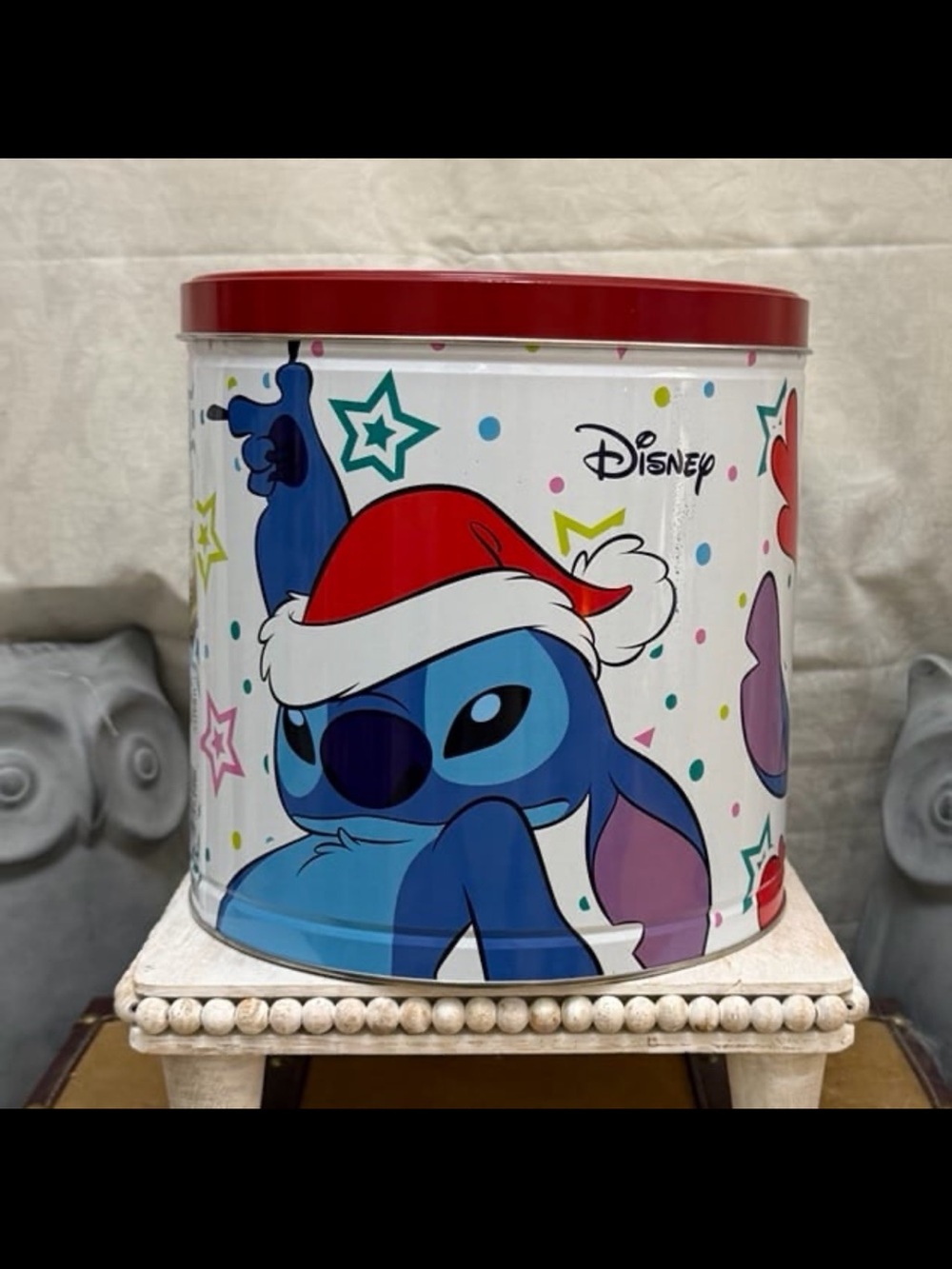 ⚡️⭐️Stitch Christmas Themed Popcorn Bucket - EMPTY - BUCKET ONLY